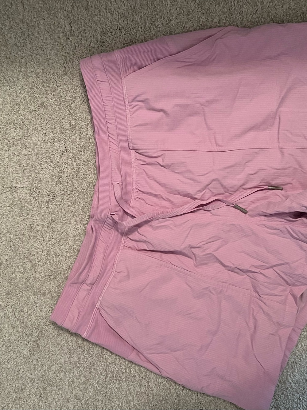 lululemon athletica Light Pink Drawstring Athletic Shorts
